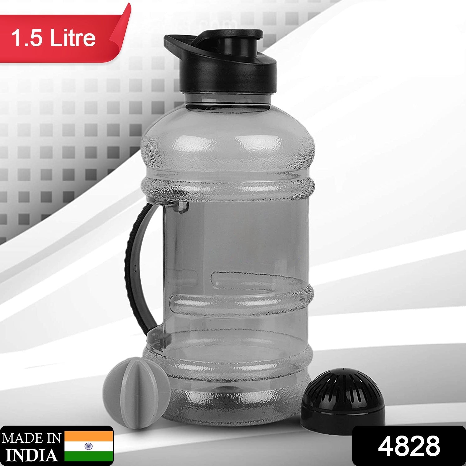 4828 Sports Gym 1.5 Liters Gallon Water Bottle with Mixer and Strainer 4828 Sports Gym 1.5 Liters Gallon Water Bottle with Mixer and Strainer